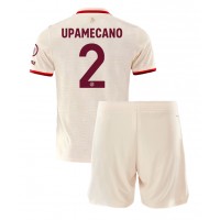 Echipament fotbal Bayern Munich Dayot Upamecano #2 Tricou Treilea 2024-25 pentru copii maneca scurta (+ Pantaloni scurti)